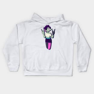 Alt Zombie Girl Kids Hoodie